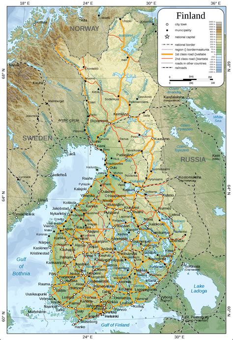 map of finland.